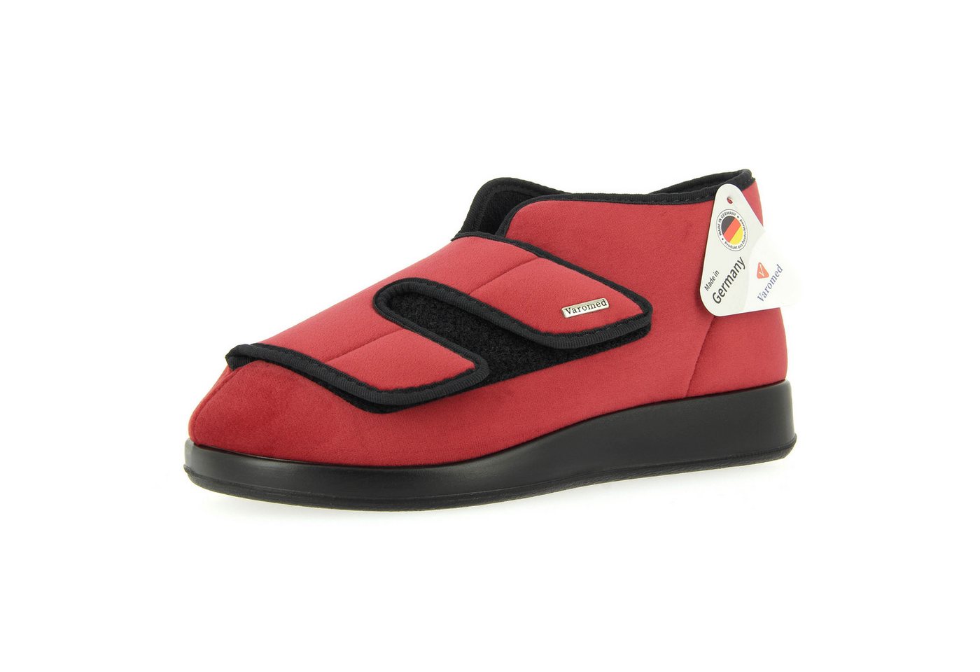 VAROMED Genua Verbands- & Komfortschuh Weite L mit Klett Hausschuh von VAROMED