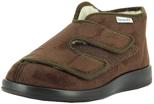 VAROMED Genua Winter Gesundheitsschuhe Damen & Herren Mocca I Gr. 40 I Mit Schurwolle warm gefütterte orthopädische Schuhe für geschwollene Füße I Made in Germany von VAROMED