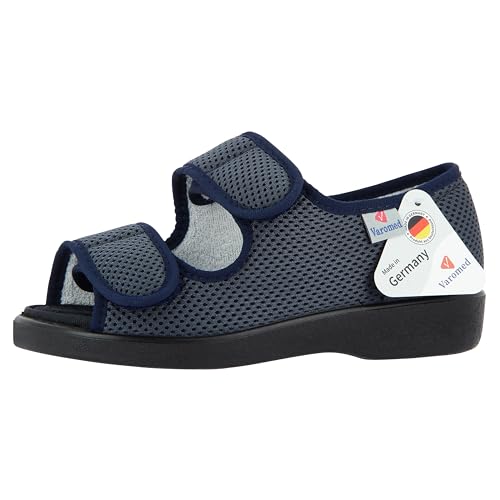 VAROMED Göteborg Gesundheitssandalen Blau I Gr. 36 I Orthopädische Schuhe Damen & Herren I Schuhe für geschwollene Füße I Sandalen mit Wechselfußbett I Made in Germany von VAROMED