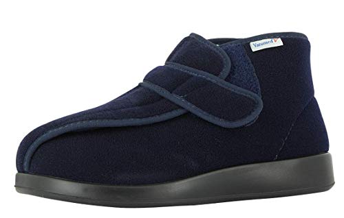 VAROMED Meran Gesundheitsschuhe Damen & Herren Marine Blau I Gr. 39 I Orthopädische Schuhe für geschwollene Füße, extrabreit in Weite L I Made in Germany von VAROMED