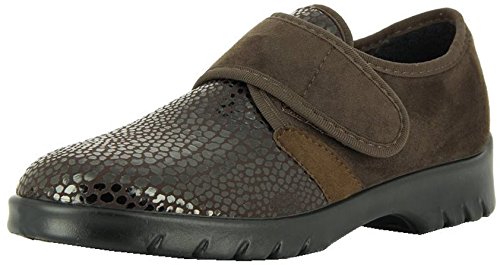 VAROMED Strasbourg Damenschuhe 31311-52 Damen Slipper, Stretchschuhe, Hausschuhe, Rehaschuhe, Therapieschuhe, Mocca, EU 38 von VAROMED