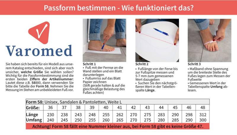 VAROMED VAROMED Kopenhagen Gesundheitsschuhe Damen & Herren Hausschuh von VAROMED