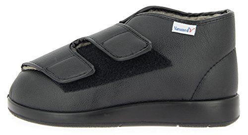 VAROMED London Winter Gesundheitsschuhe Damen & Herren Schwarz I Gr. 40 I Mit Schurwolle warm gefütterte orthopädische Schuhe für geschwollene Füße I Made in Germany von VAROMED