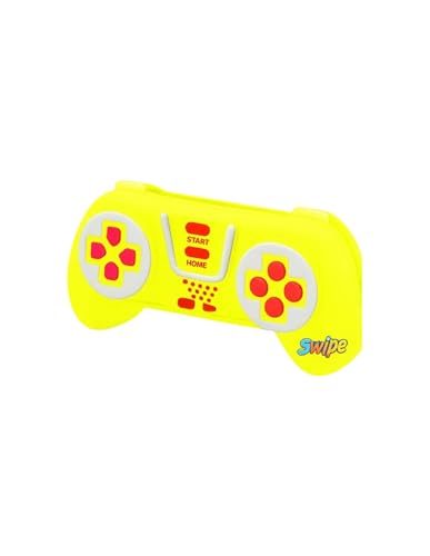 VARZI GamePad Federmäppchen aus Silikon | Retro-Design in Form eines Game Boy | weich und langlebig | 3 Farben erhältlich | Perfekt für Gegenstände und Schreibwaren, gelb, Modern von VARZI