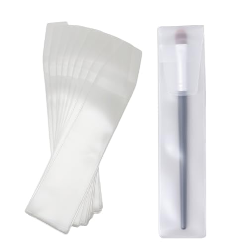 Make-up-Pinselschutz, 55 x 211 cm, durchscheinend, mattiert, EVA-Pinselschutz, Make-up-Pinsel-Haltebeutel, Organizer, Kosmetikpinsel, Stifte, tragbare Taschen für Reisen und Zuhause (Pinsel nicht im von VASANA