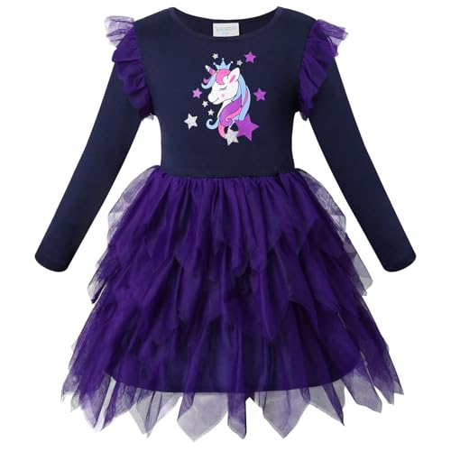 VASCHY Mädchen Kleider, 3-9Jahre Langärmeliges Mesh Prinzessin Kleid Niedlich Muster Baumwolle Alltagsleben für Kleinkinder Kinder Kleidung VASCHY Mädchen Kleider, 3-9Jahre Langärmeliges Mesh Prinzessin Kleid Niedlich Muster Baumwolle Alltagsleben für Kleinkinder Kinder Kleidung von VASCHY