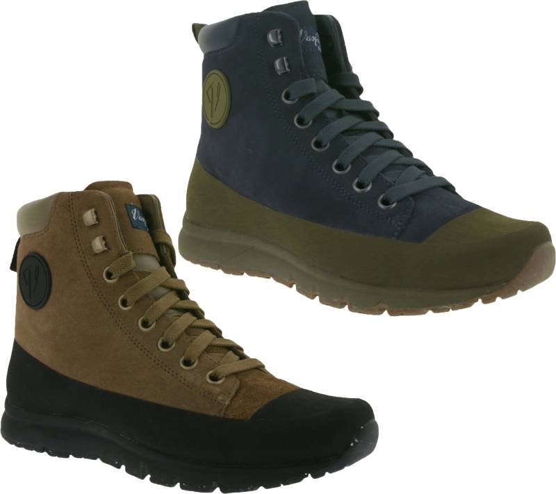 VASQUE Ascender Herren Wander-Schuhe mit Vibram Sohle nachhaltige Trekking-Schuhe mit Echtleder in Khaki/Braun oder Dunkelblau/Grün von VASQUE