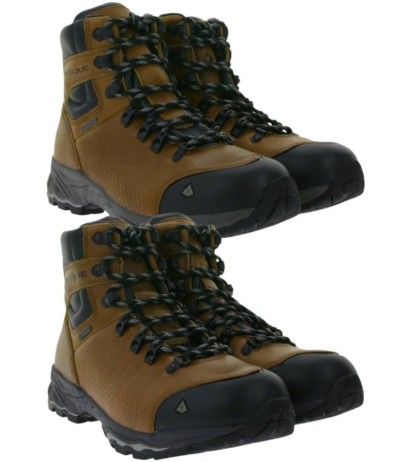 VASQUE St.Elias FG GTX Damen oder Herren GORE-TEX Wander-Schuhe mit Vibram Sohle Echtleder-Outdoor-Schuhe Braun von VASQUE