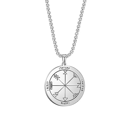VASSAGO Das erste Pentagramm des Jupiter Salomon König Amulette Anhänger Halskette Schlüsselanhänger Schmuck-Set (Pentagramm des Jupiter A) von VASSAGO