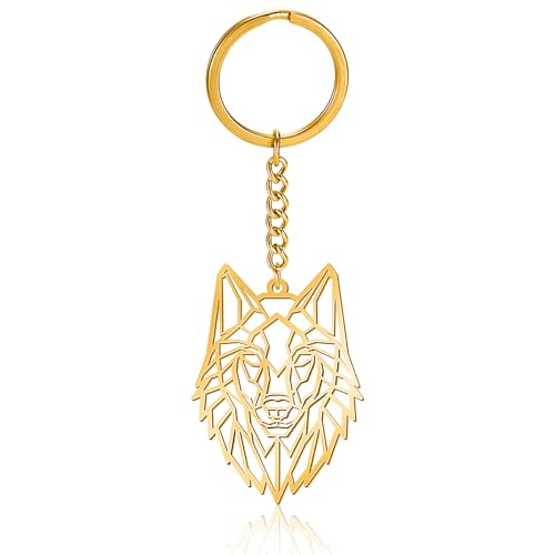 VASSAGO Edelstahl hohlen Tier Schlüsselanhänger Rucksack Auto Handtasche Schlüssel Zubehör Handtasche Charme Schlüsselring für Männer und Frauen von VASSAGO