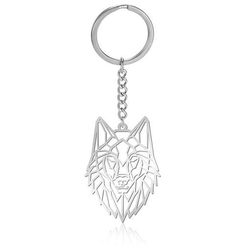 VASSAGO Edelstahl hohlen Tier Schlüsselanhänger Rucksack Auto Handtasche Schlüssel Zubehör Handtasche Charme Schlüsselring für Männer und Frauen von VASSAGO