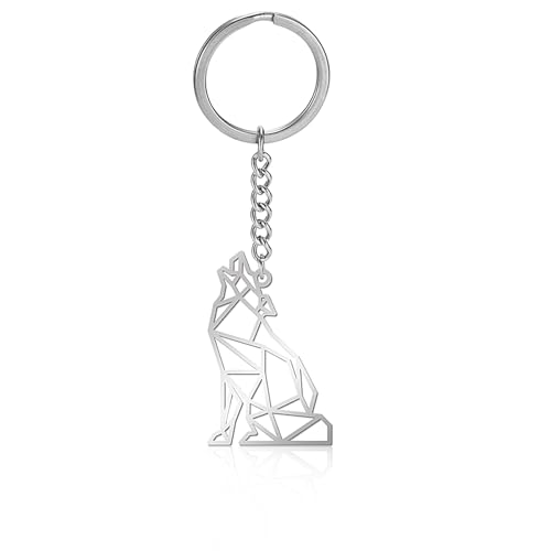 VASSAGO Edelstahl hohlen Tier Schlüsselanhänger Rucksack Auto Handtasche Schlüssel Zubehör Handtasche Charme Schlüsselring für Männer und Frauen von VASSAGO