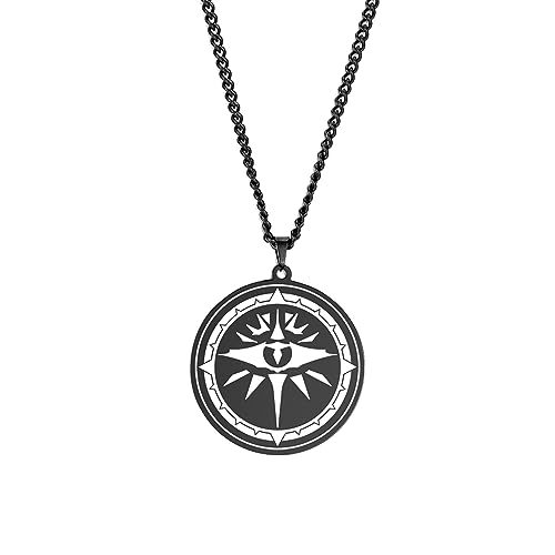 VASSAGO Evil Eye Halskette Dämonenauge Halskette für Männer Frauen Türkische Glückserklärung Halskette Türkische Spirituelle Schutz Amulett, Edelstahl von VASSAGO