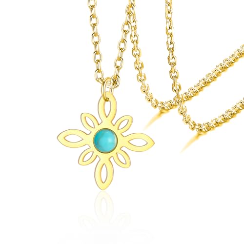 VASSAGO Hexen Knoten Halskette aus Edelstahl Magischer Hexen Knoten Keltischer Knoten Hexerei Halskette Irischer Wiccan heidnischen Schmuck für Frauen Jugendliche von VASSAGO