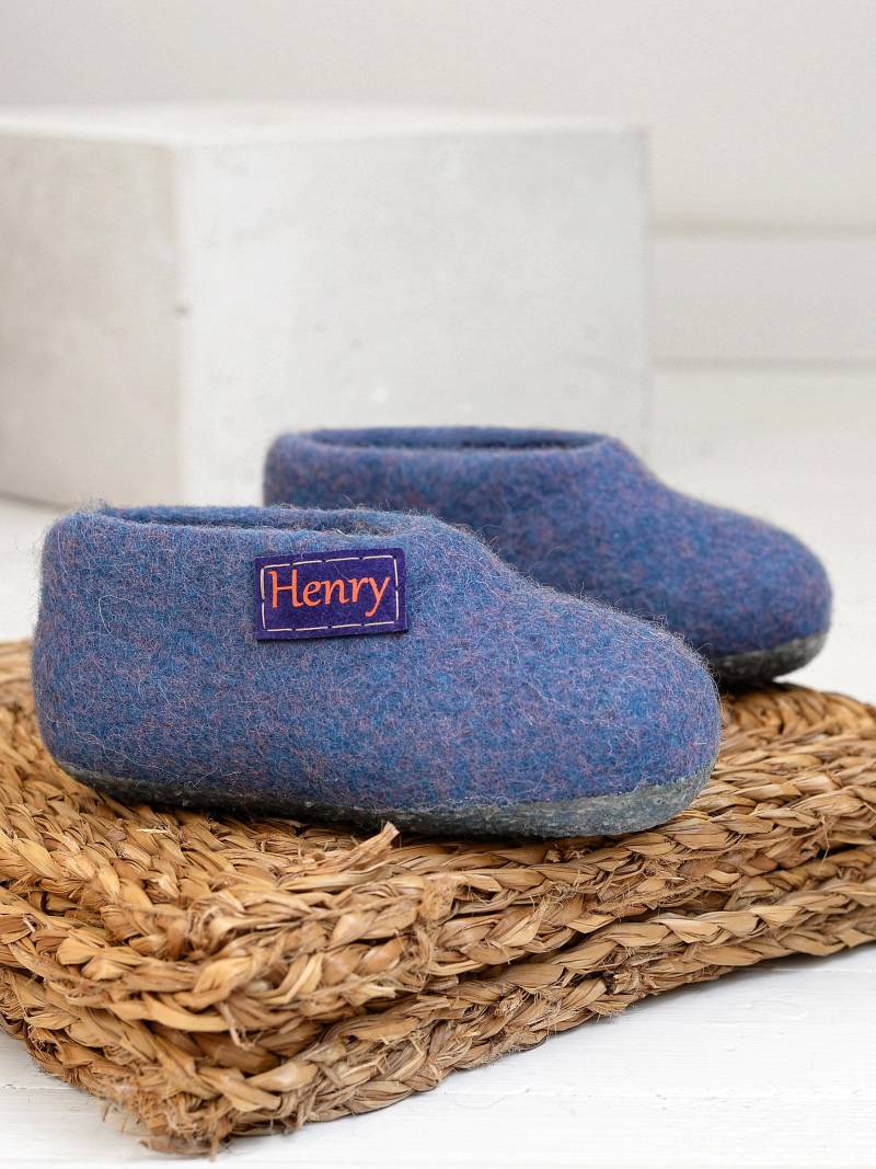 Warme Hausschuhe Für Kinder - Montessori Schulhausschuhe - Personalisierte Kleinkindschuhe - Kuscheliges Wolle-Baby-Geschenk - Umweltfreundlicher von VASlippers