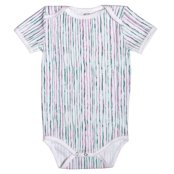 VATTER Baby Body "Naughty Nic" Mint Stripes von VATTER