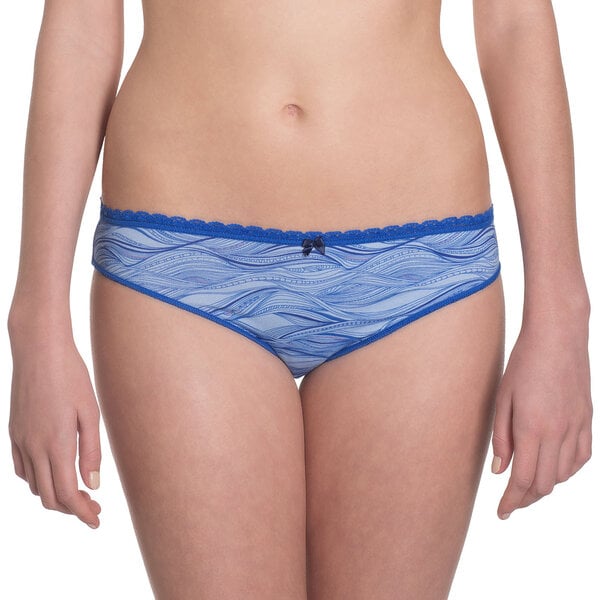 VATTER Bikini Slip "Steady Suzie" Blue Waves von VATTER