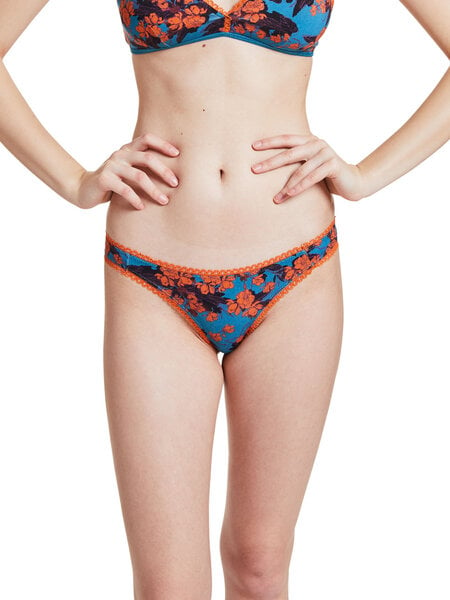 VATTER Brazilian Slip "Little Lucy" Orange Flowers von VATTER