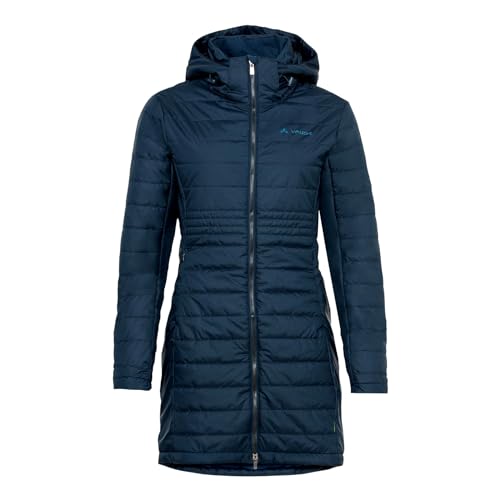 VAUDE Damen Jacke Anorak Parka Moena Insulation Parka, Farbe:Blau, Artikel:-160 dark sea, Größe:38 von VAUDE