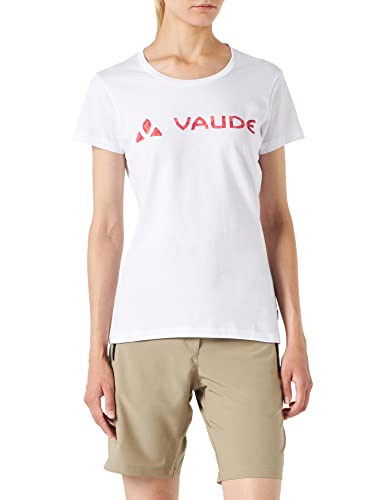 VAUDE Damen Logo T-Shirt, White, 40 von VAUDE