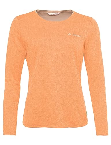 VAUDE Damen Wo Essential Ls T-Shirt, Größe 34 Langarmshirt, Orange (Sweet Orange) von VAUDE