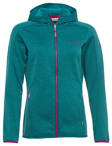 VAUDE Damen Wo Valsorda Fleece Hoody, Willow Green, Größe 36 Jacke, grün von VAUDE