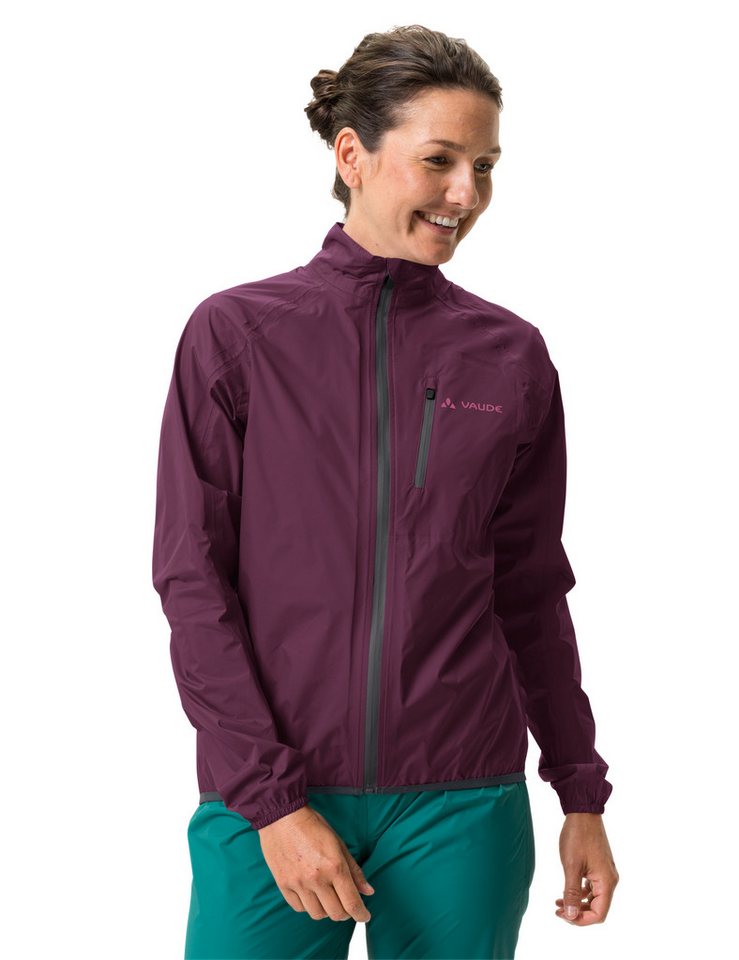 VAUDE Fahrradjacke WOMEN'S DROP JACKET III mit Stehkragen, wasserdicht mit 10000 mm Wassersäule, atmungsaktiv von VAUDE