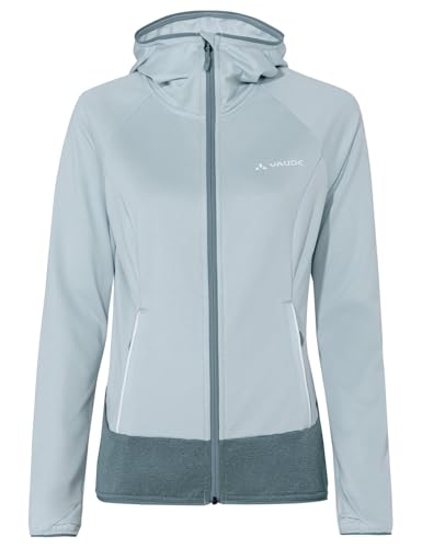 VAUDE Fleecejacke Damen - Tekoa Fleece Jacket II, funktionelle Fleece-Übergangsjacke mit Kapuze, warme Zwischenjacke zum Wandern mit Stretch-Anteil von VAUDE
