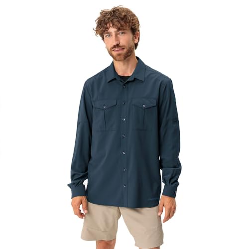 VAUDE Hemd-Bluse Men's Rosemoor LS Shirt II Dark sea Uni XL von VAUDE