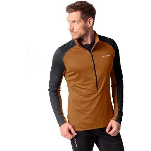 VAUDE Herren Me Larice Light Shirt Ii, Größe XL Langarmshirt, Schwarz/Braun (Black/Silt Brown), XXL von VAUDE