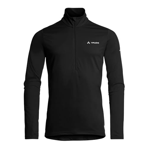 VAUDE Herren Pullover Longsleeve Fleece-Pullover Halfzip II, Schwarz, 2XL von VAUDE