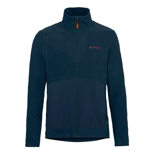 VAUDE Mens Yaras Fleece Jacket Ii Blau - Warme atmungsaktive Herren Fahrrad Fleecejacke, Größe XL - Farbe Dark Sea Uni von VAUDE