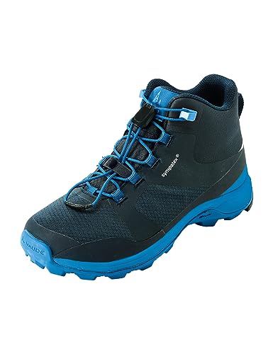 VAUDE Kinder-Wanderschuhe “Lapita II Mid STX”, Outdoor-Sportschuh für Jungen und Mädchen, wasserfeste Wanderhalbschuhe in Größe 28, radiate blue von VAUDE