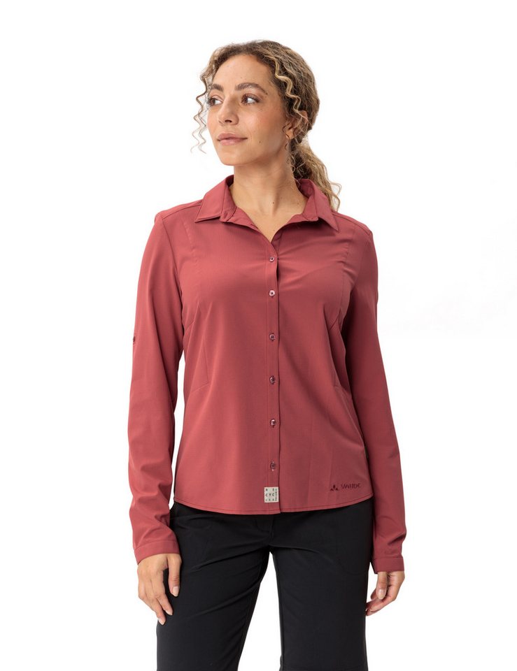 VAUDE Langarmshirt WOMEN'S ROSEMOOR LS SHIRT IV für Trekking- und Wandertouren, leichtes und atmungsaktives Material von VAUDE