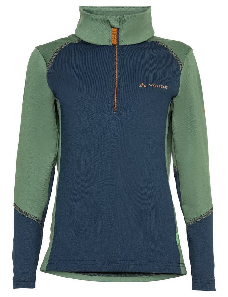 VAUDE Rundhalspullover Kids Livigno Halfzip (1-tlg) Grüner Knopf von VAUDE