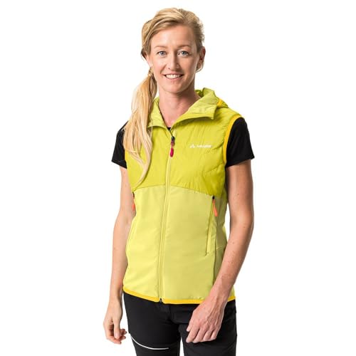 VAUDE Womens Brenva Vest Colorblock-Gelb - Primaloft Leichte Wasserabweisende Damen Primaloft Hybrid-Isolationsweste, von VAUDE