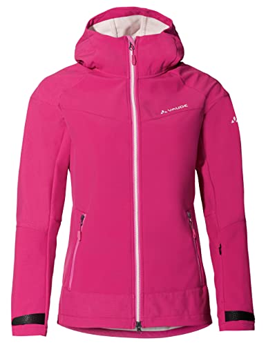 VAUDE Womens All Year Elope Softshell Jacket Pink - Winddichte sportive Damen Softshelljacke, Größe 38 - Farbe Lychee von VAUDE