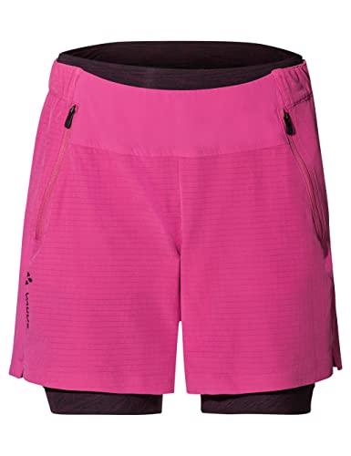 VAUDE Womens Altissimi Shorts Pink - Atmungsaktive funktionale Damen Radhose, Größe 38 - Farbe Lychee von VAUDE