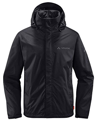 VAUDE Mens Escape Light Jacket Schwarz - Leichte atmungsaktive Herren Regenjacke, Größe M - Farbe Black von VAUDE