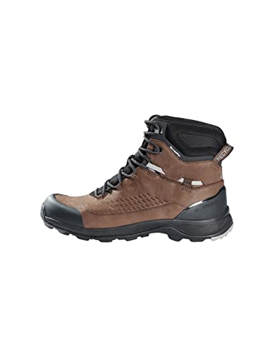 VAUDE wasserdichte Trekking- und Wanderschuhe für Herren “TRK Skarvan Tech Mid STX”, nachhaltige Wanderschuhe aus Leder für Wandertouren, bequeme und rutschfeste Outdoorschuhe in braun von VAUDE