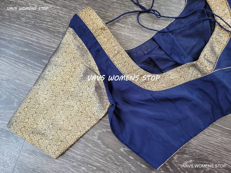 Exklusive Blusensammlung Von House Of Vavs Wunderschön Angepasste Benarasi Bluse Größe 36 Reicht Bis 42 Hübsche Blusen von VAVSWomensStop