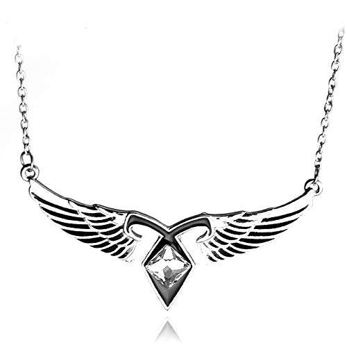 VAWAA Fashion Women Film Schmuck Mortal Instruments City of Bones Ashes Angel Wings Power Rune Pendant Choker von VAWAA
