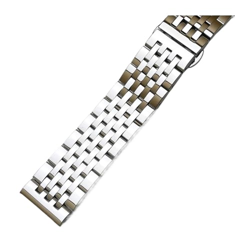VAZZIC Edelstahl-Armband-Ersatz-Uhr-Armbanduhr-Armband flach gekrümmtes Ende Armband 12mm 18mm 19mm 20mm 21mm 22mm 23mm 24mm (Color : Rose gold, Size : 16mm) von VAZZIC