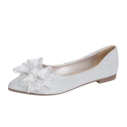 Ballerina Schuhe Damen Bequeme Flache Ballerinas rutschen atmungsaktiv auf Freizeit Casual Fashion Outdoor Freizeitschuhe Ballerina Schuhe Damen (40) von VBEDKDEB