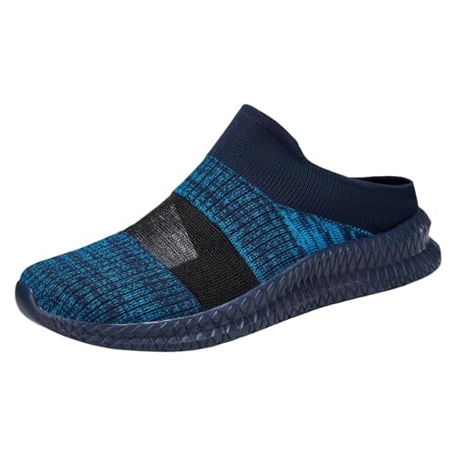 Damen Herren Clogs Pantolette Hausschuhe Größe 36 46 Männer und Frauen gleiche Mesh Fly Weave weiche Sohle Zehe Halbtasche Casual Sportschuhe Gartenclogs Sommer Sommerschuhe Walking (Dark Blue, 38) Damen Herren Clogs Pantolette Hausschuhe Größe 36 46 Männer und Frauen gleiche Mesh Fly Weave weiche Sohle Zehe Halbtasche Casual Sportschuhe Gartenclogs Sommer Sommerschuhe Walking (Dark Blue, 38) von VBEDKDEB