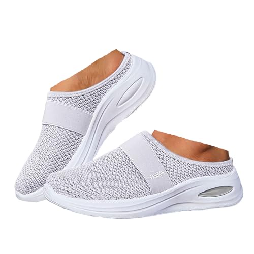 Damen Herren Clogs Pantolette Schlupfschuhe Flache Elegante Breite Füße Damen Sandalen Freizeit Hausschuhe Wanderschuhe Strandsandalen Leichte Mesh Sommerschuhe Sneaker Walking Pantoffeln (Grey, 39) Damen Herren Clogs Pantolette Schlupfschuhe Flache Elegante Breite Füße Damen Sandalen Freizeit Hausschuhe Wanderschuhe Strandsandalen Leichte Mesh Sommerschuhe Sneaker Walking Pantoffeln (Grey, 39) von VBEDKDEB