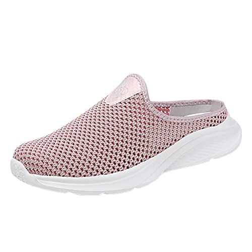 Damen Herren Clogs Pantolette Slip on Freizeit Damen Slip On Travel Weiche Sohle Bequeme Schuhe Outdoor Mesh Runing Mode Sport Atmungsaktive Hausschuhe Sommer Sneaker Schlupfschuhe Pantoffeln (42) von VBEDKDEB