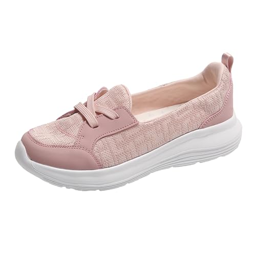 Loafer Damen Flache Slipper Mokassins Freizeit SingleShoes Gehen Wandern Pick Up Kinder Schuhe Atmungsaktiv Mode Für Bequem Slip on Komfort Flats (42) von VBEDKDEB