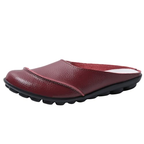 Loafer Damen Flache Slipper Mokassins Paarschuhe Casual Hollow Breathable Flat No Heel Einzelschuhe Halbschuhe Schuhe Freizeitschuhe Halbschuhe Bequemschuhe Komfort Flats (38) von VBEDKDEB