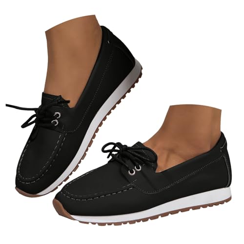 Loafer Damen Mokassins Flache Slipper Schlupfschuhe mit geschlossener Spitze für Damen, modische Lederschuhe weicher Sohle, leichte Freizeitschuhe draußen Halbschuhe Schlupfschuhe Slip on Flach (40) Loafer Damen Mokassins Flache Slipper Schlupfschuhe mit geschlossener Spitze für Damen, modische Lederschuhe weicher Sohle, leichte Freizeitschuhe draußen Halbschuhe Schlupfschuhe Slip on Flach (40) von VBEDKDEB